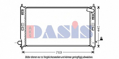 AKS DASIS 140069n -  Радиатор, охлаждение двигателя